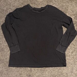 Aerie Charcoal Long Sleeve Tee Oversized